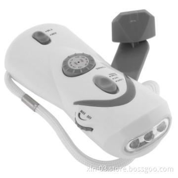 emergency light with hand crank,portable radio dynamo flashlight